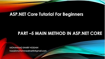 Main method in asp.net core | Part - 5