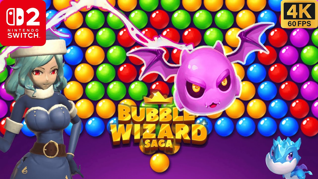 Bubble Wizard Saga Gameplay on Nintendo Switch 2 - 4K Walkthrough (No Commentary)