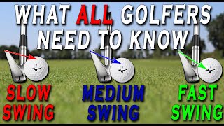 SLOW MEDIUM and FAST Swing Speed Golfer NEED to KNOW THIS