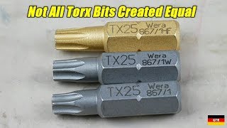 Wera Torx Bit Profile Comparison: Normal, Wedge, Holding Function