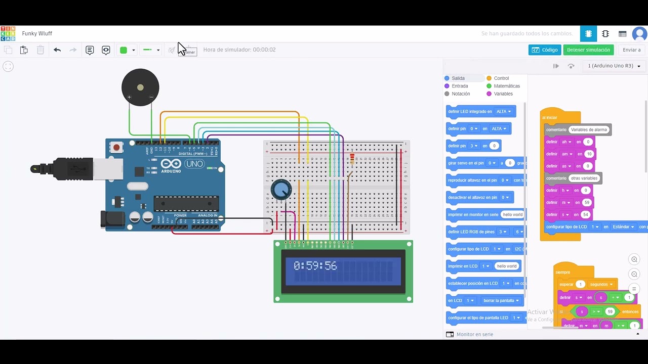 reloj alarma pasando a la primera hora YouTube