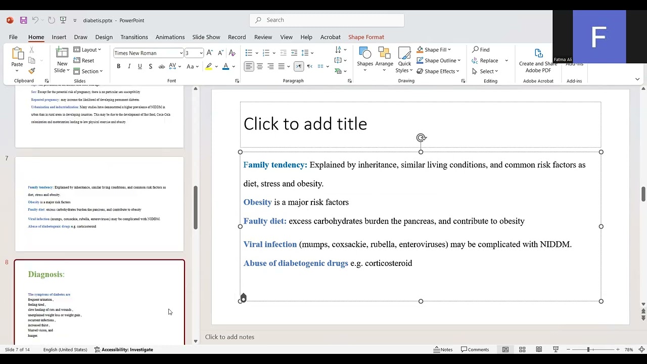 Diabetes (HIC Block)