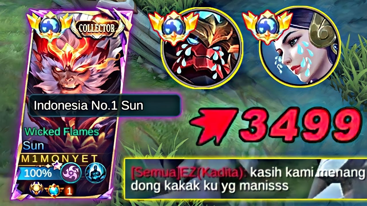 BEST BUILD FULL DAMAGE SUN | BUILD SUN TERSAKIT 2024 | MOBILE LEGENDS ...