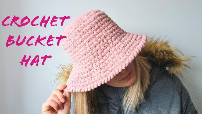 SUPER EASY crochet chunky bucket hat tutorial