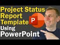 How to Make a Project Status Report Template with PowerPoint - Simple Design Tutorial