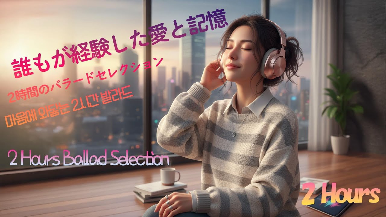 【Playlist】K-pop style J-Ballad | 誰もが経験したあの日の想い出 | 心に響く2時間のバラード | 2 Hours of Heartfelt Ballads