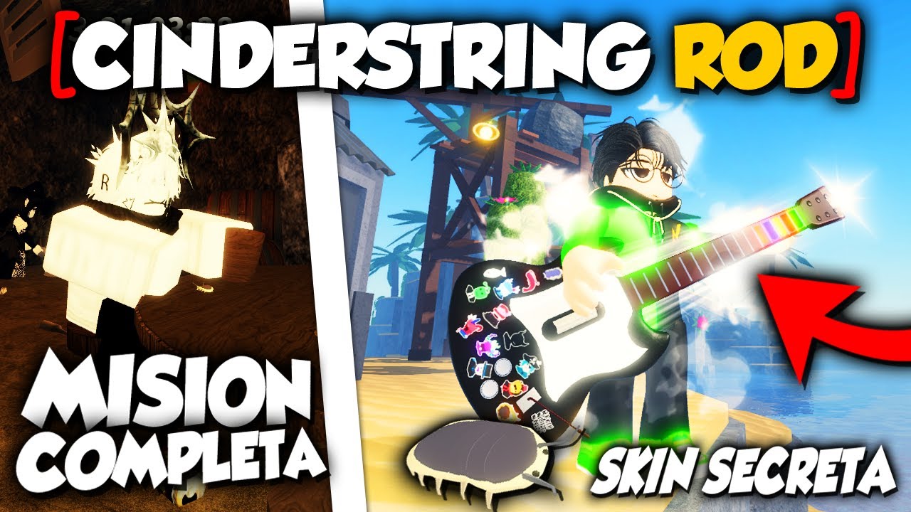 como conseguir CAÑA CINDERSTRING en FISCH ROBLOX - YouTube