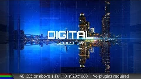 Digital Slideshow | After Effects Template | Video Displays