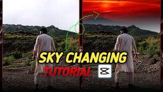 How to change video background sky || sky change video editing in cupcut app || video ka sky kasy ch