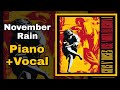 Guns N&rsquo; Roses - November Rain (Piano + Vocal Edition)