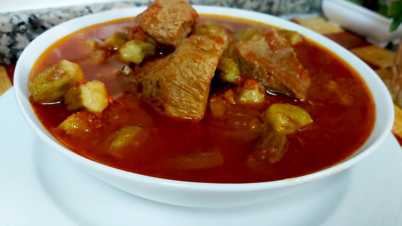 بامية باللحمة الضاني الأولى بلا منازع #ألذ #الأكلات #مع بسمة #food #ترند #طبخ 