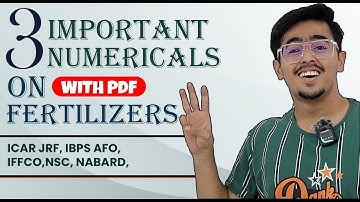 3 MOST IMPORTANT NUMERICALS ON FERTILIZER CALCULATIONS WITH PDF #icarjrf #agriculture #agronomy