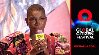 Host Michaela Coel Introduces Global Citizen Prize Winner Khanyisile Motsa | Global Citizen Festival