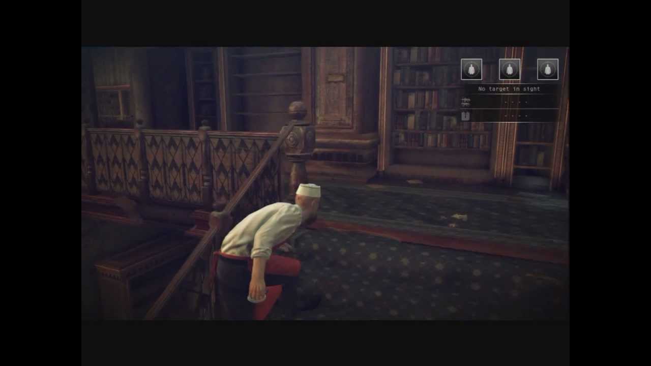 Hitman Absolution | How To Beat Library On Purist Difficulty Without Killing Anyone - YouTube