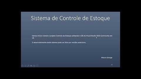 Controle de Estoque para iniciantes #6 C# e Sql Server - Estrutura o projeto no IDE | Mauro George