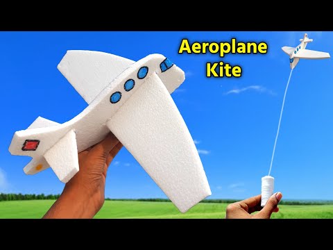 How to make Flying Aeroplane , how to make kite , Flying aeroplane without motor and rubberband