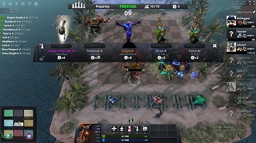 dota chess lvl3 kunkka 6 hp comeback xd