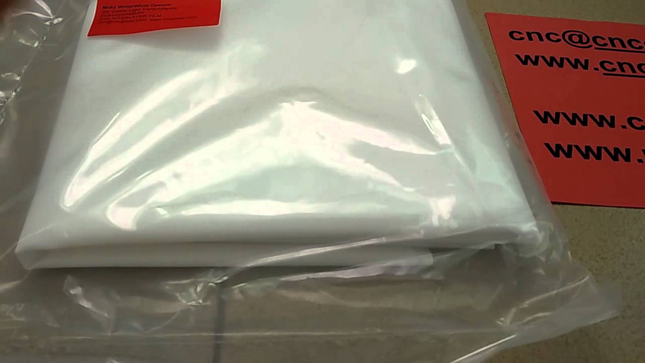 Milky white opaque eva interlayer glass film