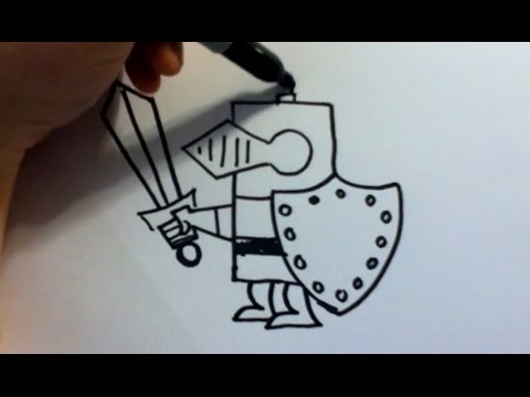How to Draw a Knight - YouTube