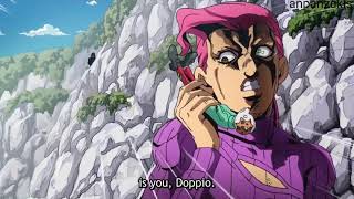 every time diavolo says doppio and doppio says boss