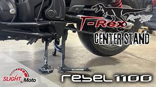 Rebel 1100 Center Stand Install (Easier Than You Think? - T-Rex Racing)
