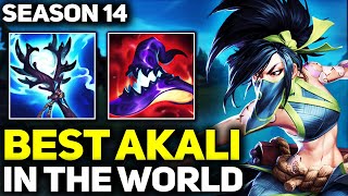 RANK 1 BEST AKALI IN SEASON 14 - AMAZING GAMEPLAY! | League of Legends