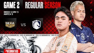 DEWA UNITED ESPORTS vs TEAM LIQUID ID | Regular Season Week 5 Day 3 | Game 2 | #MPLIDS16