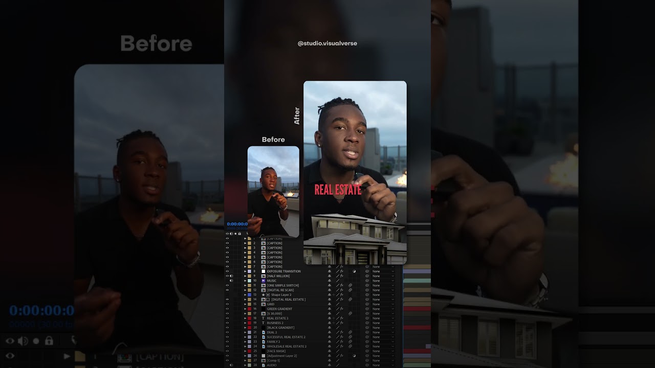 Short form video editing timeline🎬