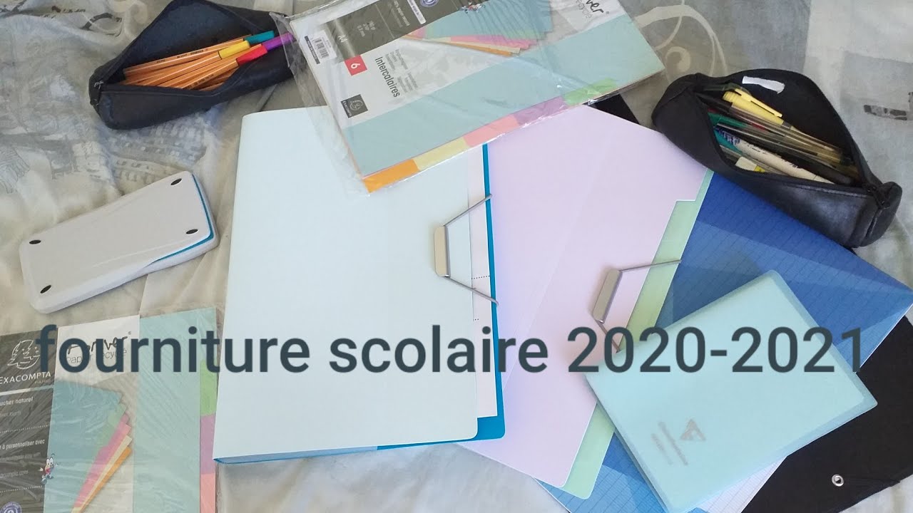 Mes fourniture scolaire pour la seconde 📚 ( 2020-2021 ) - YouTube