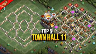 Th11 Most Powerful Top 5 Bases 2026 With copy link | Th11 best base layouts | TH11 Base