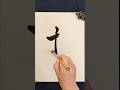 "WAZA  - skill, technique, and the mastery of craft. #japaneseart  #japanesecalligraphy #drawing