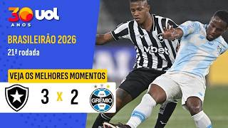 BOTAFOGO 3 X 2 GRÊMIO | MELHORES MOMENTOS | BRASILEIRÃO 2026