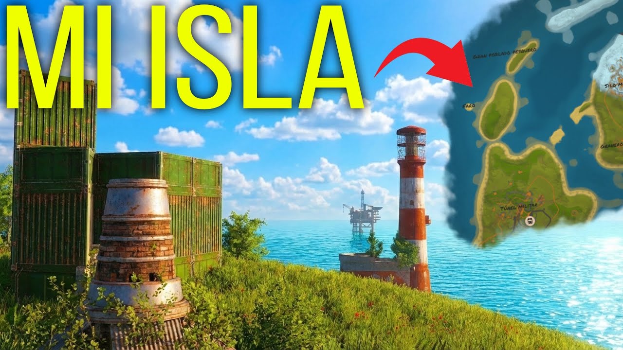 MI PROPIA ISLA en la MEJOR ZONA OP en un MAPA CUSTOM - Rust 🏝️