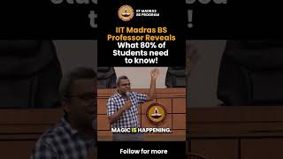 IIT Madras BS Professor Reveals What 80% of Students need to know!😮