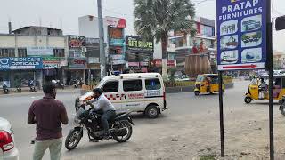 The Busiest Intersection In A Small City In India 🇮🇳 Fully Busy Highway Traffic Sounds | Road Sounds