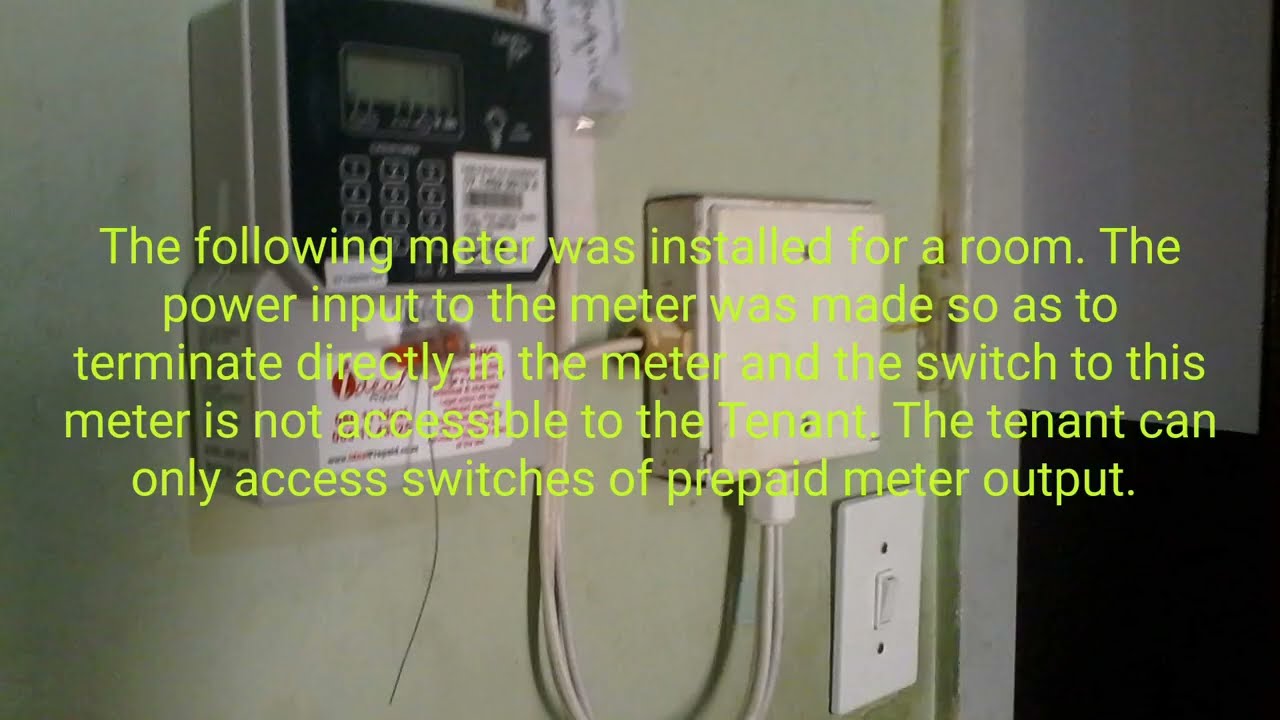 Secure Electricity Prepaid Meter Installation