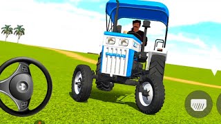 TRANSPORTING Tractor Driving 3D gameplay| farming simulator game indian tractor driving  screenshot 3