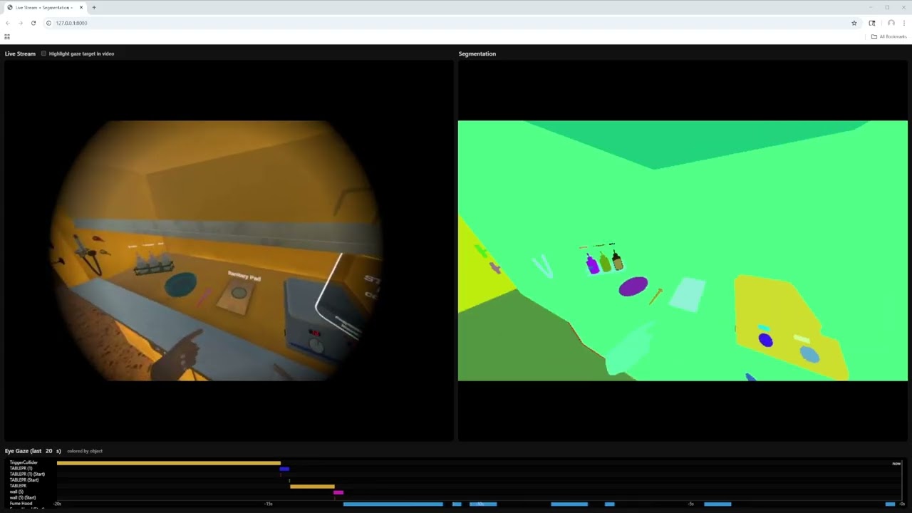 Meta Quest Pro Instance Segmentation Proctor View Demo