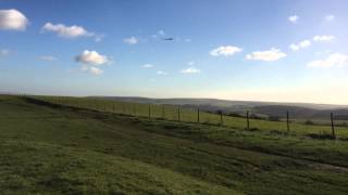 RC Glider - RCMCM Typhoon landing at Ditchling Beacon