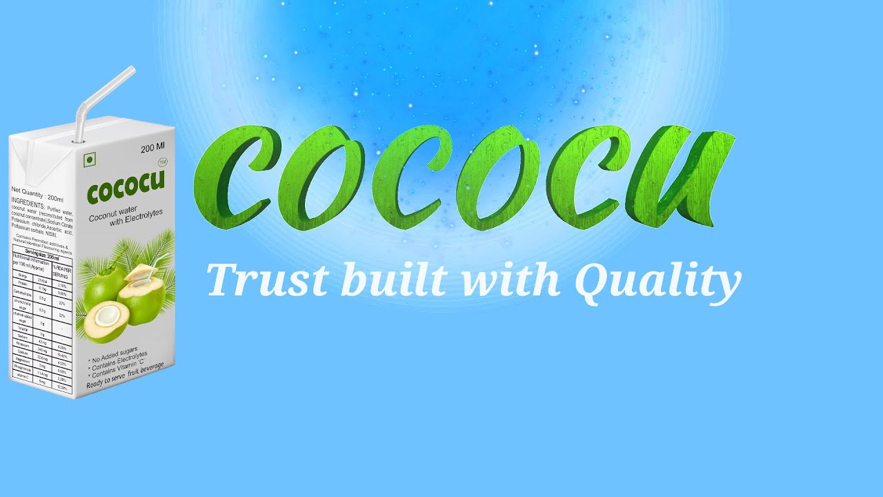 Cococnut Water || COCOCU || Healthy || Hydration || Refreshing || zero added sugar