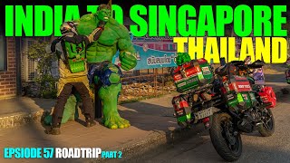 India to Singapore Roadtrip : Ep57 :: Meeting life size #Hulk in #Thailand screenshot 2