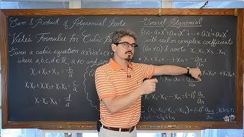 Sum and Product of Roots of Polynomials Viete
