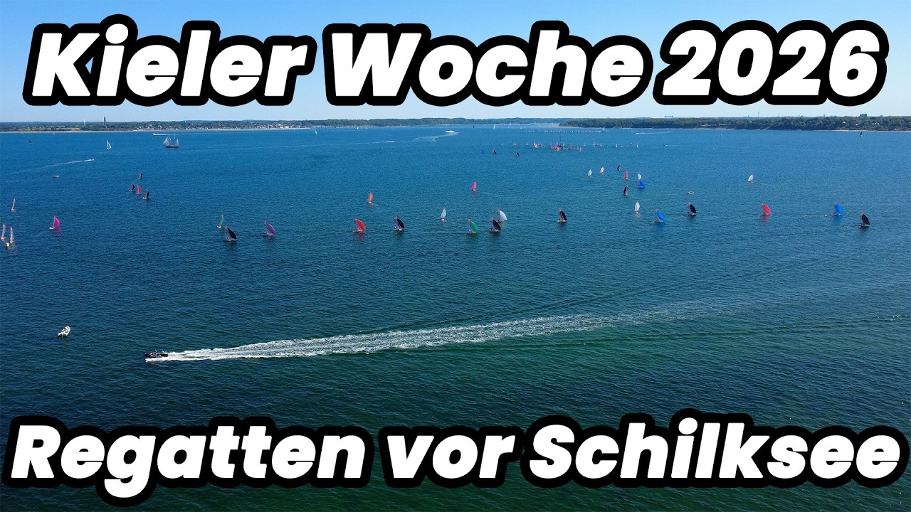 ⁣Kieler Woche aus der Vogelperspektive Das gigantische Segel Spektakel von oben