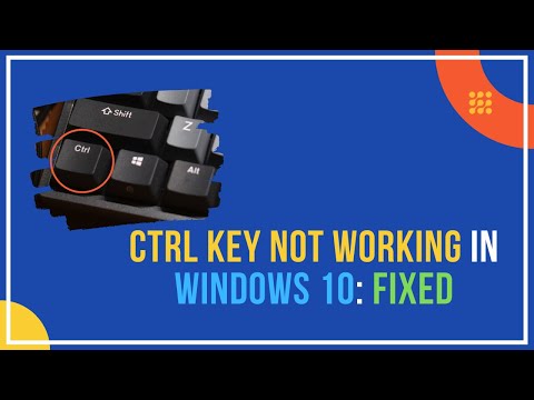Ctrl Key Not Working In Windows 10 Fixed by Silicophilic