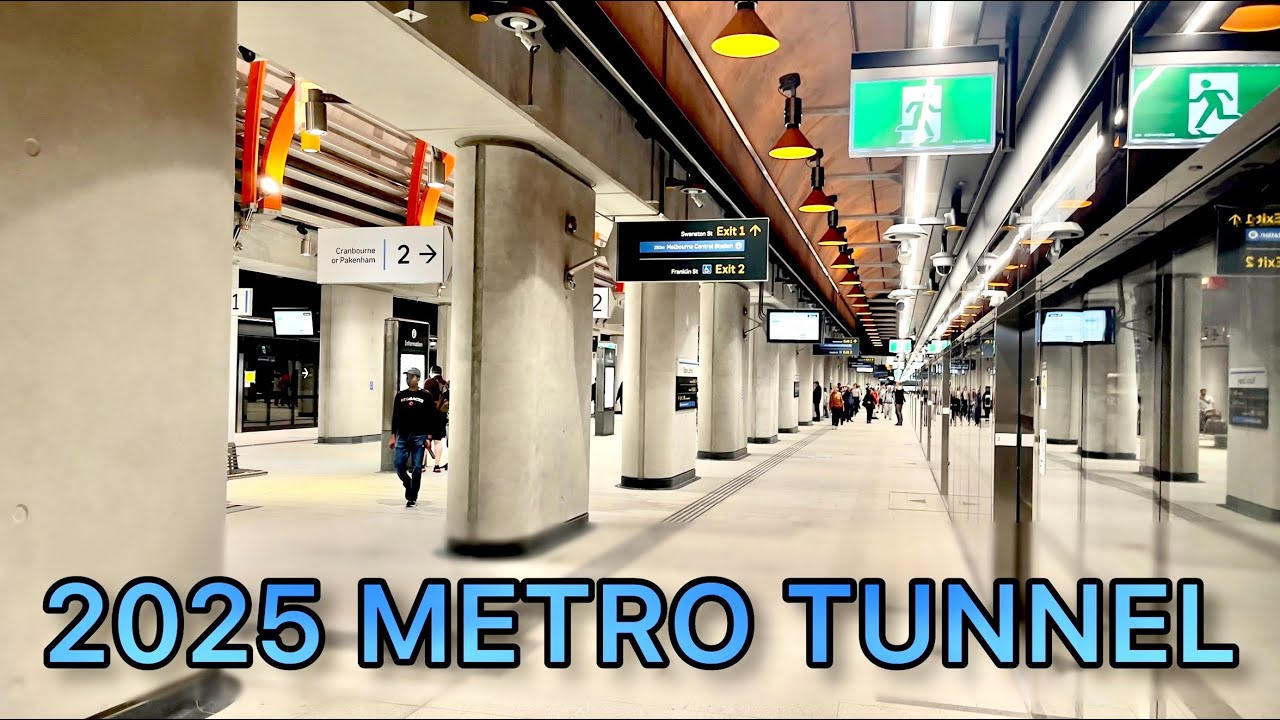Новый тоннель Мельбурнского метро — обзор и подробный видеообзор!