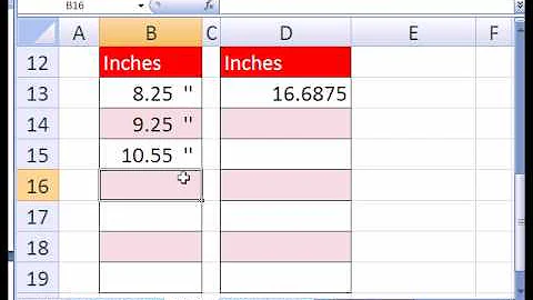 Excel Magic Trick #235: Custom Number Format for Inches