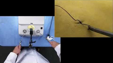Laparoscopic suturing