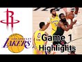 Rockets vs Lakers HIGHLIGHTS Full Game | NBA Playoff Game 1