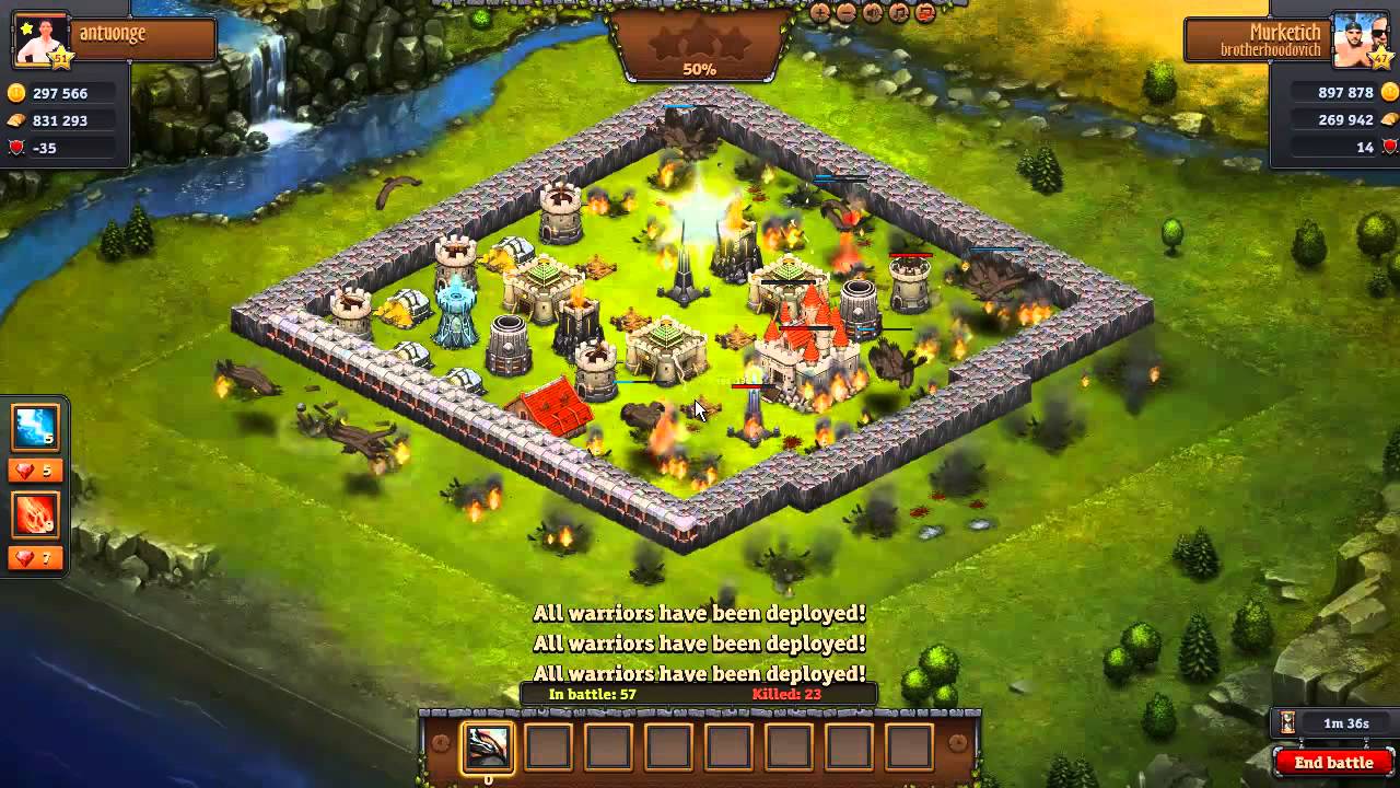 throne rush : eagles attack how to perfect