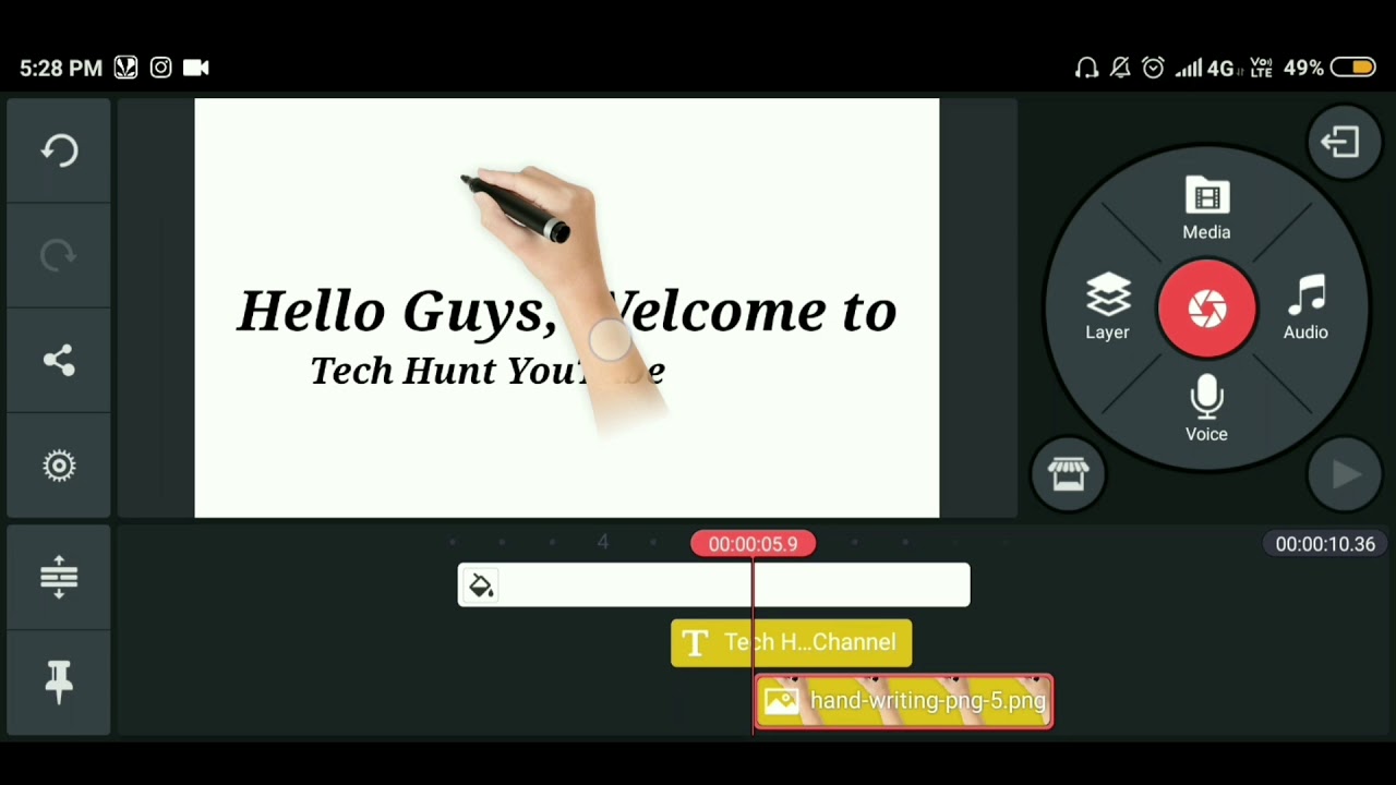 How to make Whiteboard Animation in Kinemaster Android | Handwriting ...